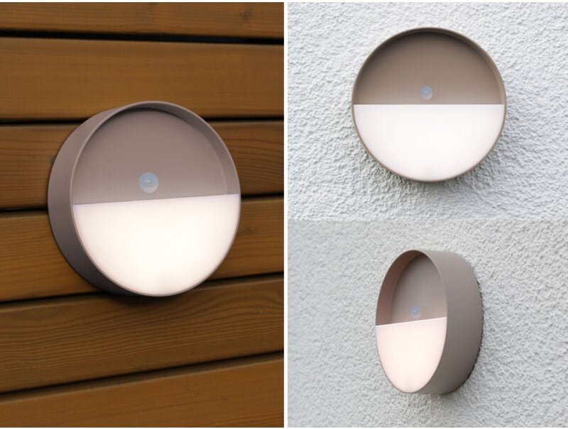 Thumbnail - Meinewunschleuchte - Akku Wandleuchten 2er set mit Bewegungsmelder Innen & Außen, zum Kleben, Ø15cm