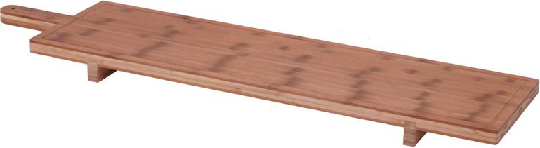 Thumbnail - XXL Holz Servierbrett massiv - 100x26 cm - Käsebrett Tapas Brett Servierplatte