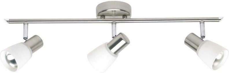 BRILLIANT Lampe Luca Spotrohr 3flg eisen/chrom/weiß 3x R50, E14, 40W, geeignet für Reflektorlampen (nicht enthalten) Köp...