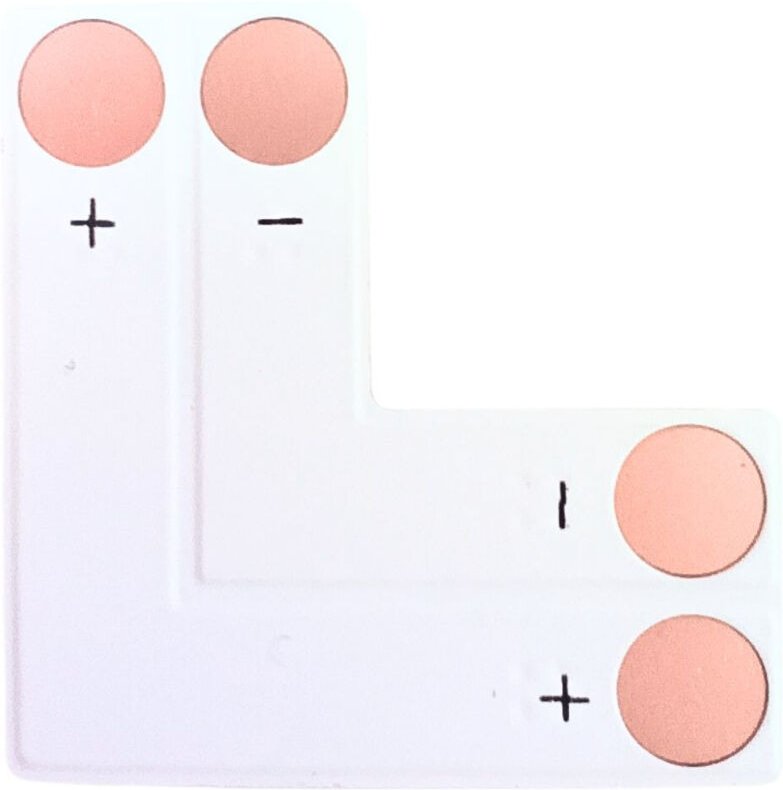 L'-Verbinder 10mm einfarbiger LED-Streifen für Ecken - Ohne