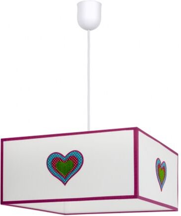 Hängeleuchte Amor 1xe27 Weiß/Rosa Regx35x35 from Fabrilamp