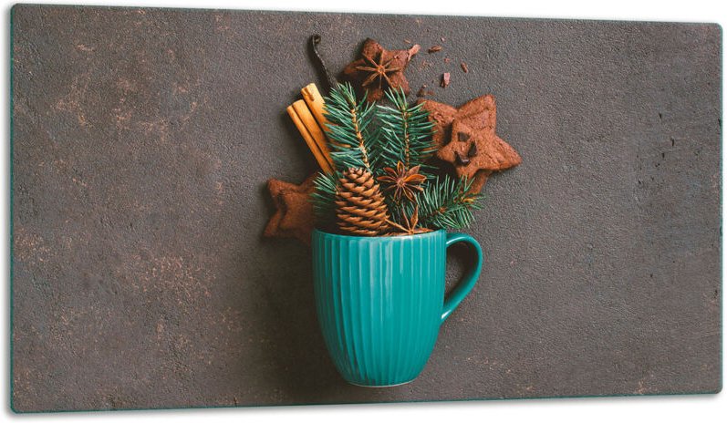 Glasschild Schneidebrett 52x30 Feertage