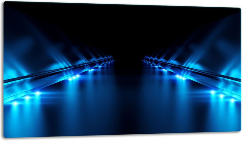 Glasschild Schneidebrett 52x30 Blau