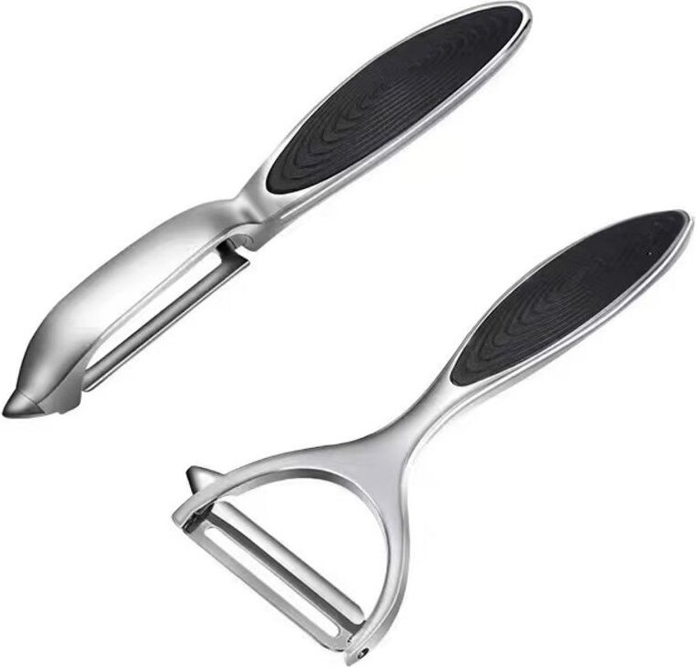 Küchen-Kartoffelschäler, Y-förmiger Rotationsschäler aus Edelstahl, geeignet für Gemüse, Karotten und Obst