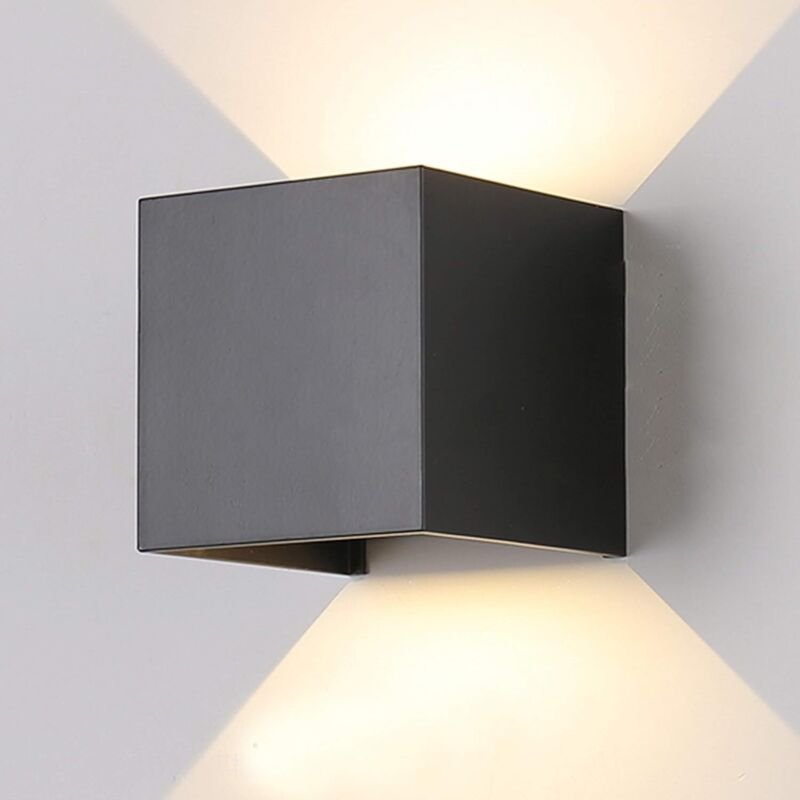 Thumbnail - Moderne 12W LED-Wandleuchte, 3000K, einstellbarer Abstrahlwinkel, wasserdicht, IP65, Aluminiummontage, LED-Wandlampe für...