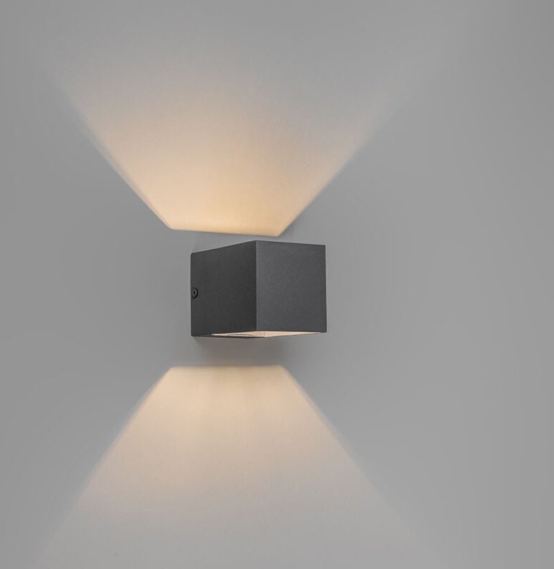 Set mit 3 modernen Wandleuchten Anthrazit - Transfer