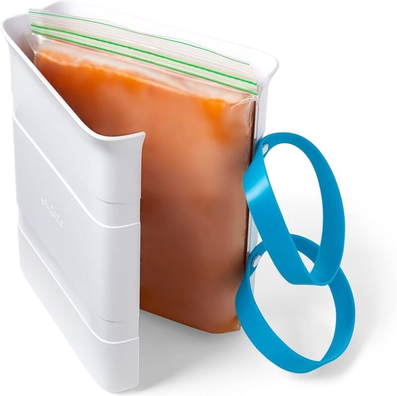 Eiswürfelbereiter zum Einfrieren, 6 Tassen, Gefrierbeutel für Suppen und Essensreste