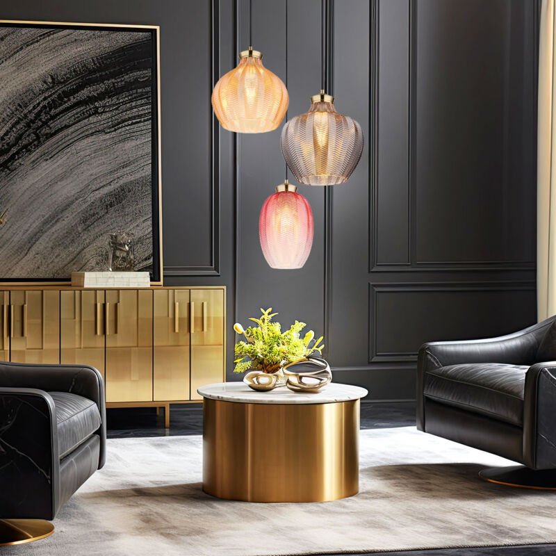 Globo - hängeleuchte - JESSICA - mehrfarbig - glas - Ø 45cm - E27