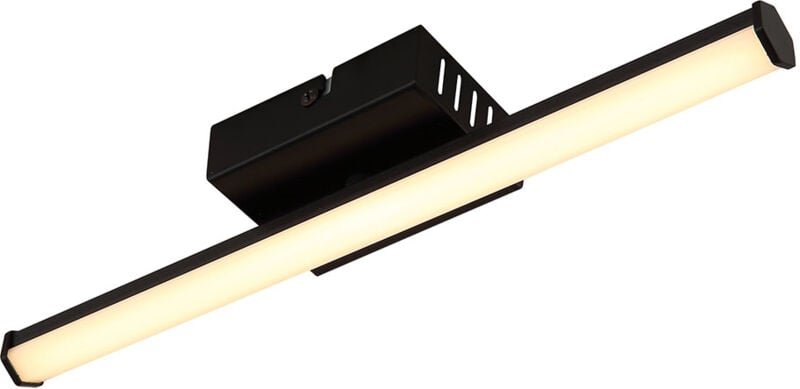 Globo - Deckenleuchte Deckenlampe Flurlampe led Küchenleuchte schwarz opal l 34,2 cm