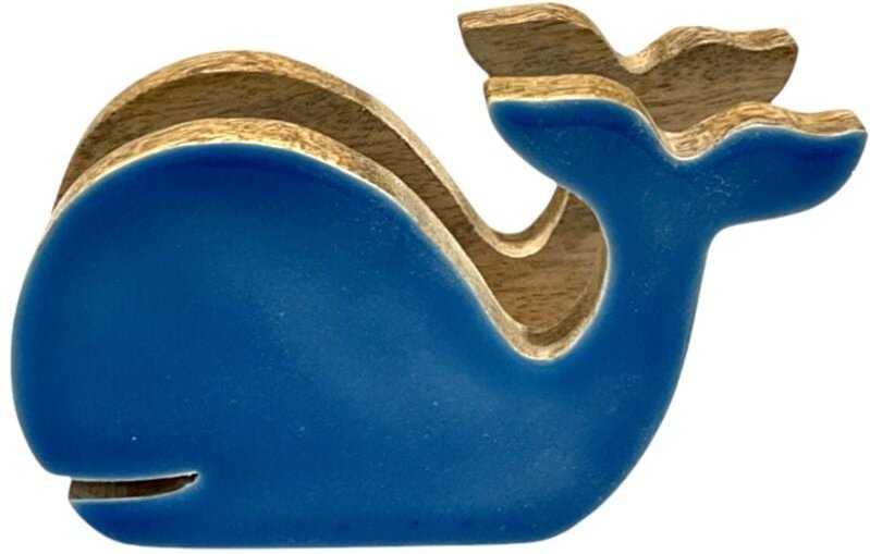 Dekorativer Wal-Serviettenhalter für Tische, maritimes Design, Holzserviettenhalter, ideal für Küche und Esszimmer