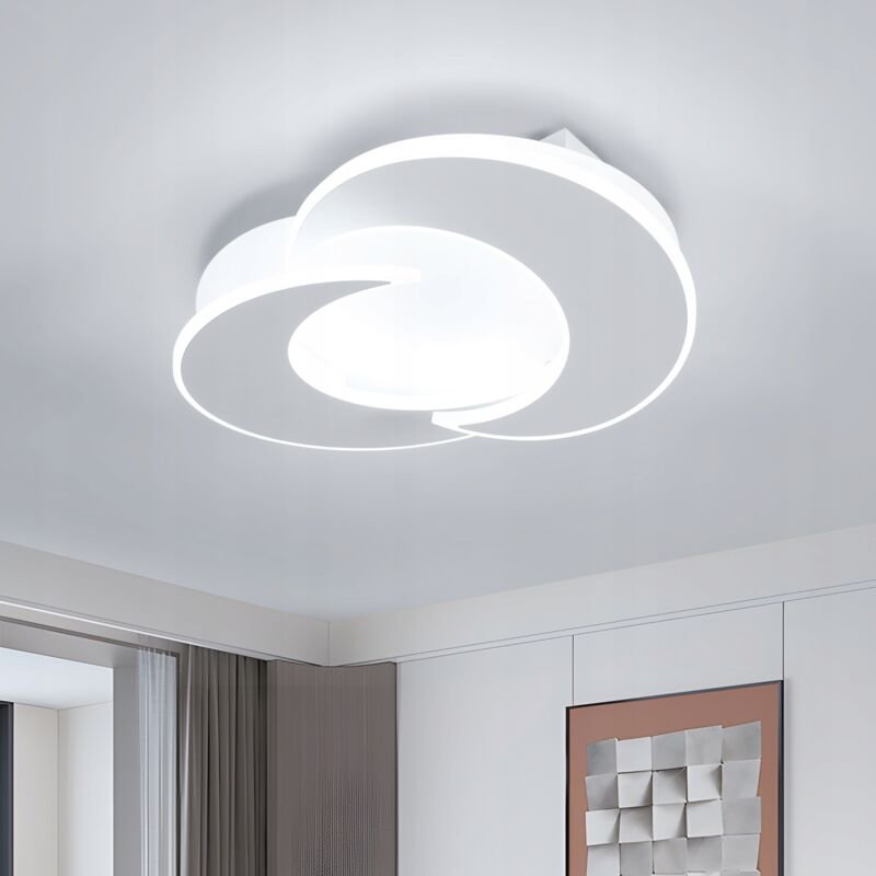 GOECO LED-Deckenleuchte in Wolkenform, 40 cm, 6500 K, 36 W