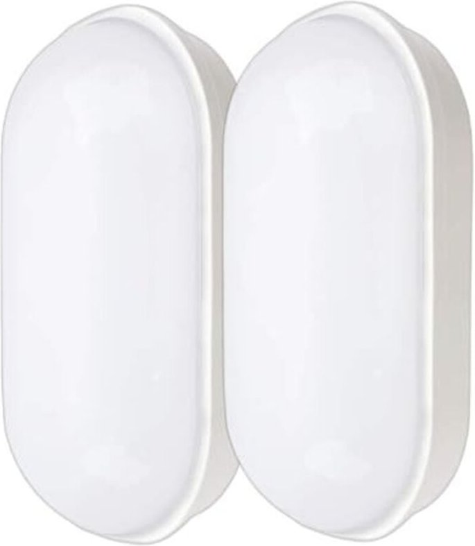 LED Deckenleuchte 20W 2200lm Kellerbeleuchtung Oval Deckenlampe IP55 Wasserdicht Wandleuchte für Bad Garage Flur Werksta...