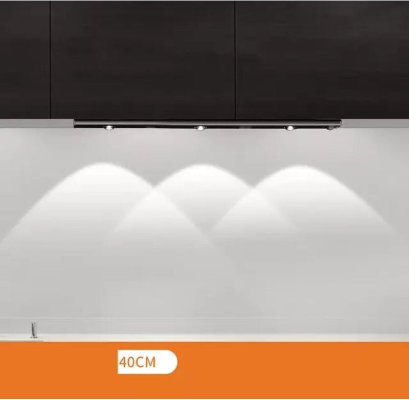 Galozzoit - Kabelloser LED-Strahler mit Bewegungsmelder, wiederaufladbare intelligente Küchenlampe, magnetische Hintergr...