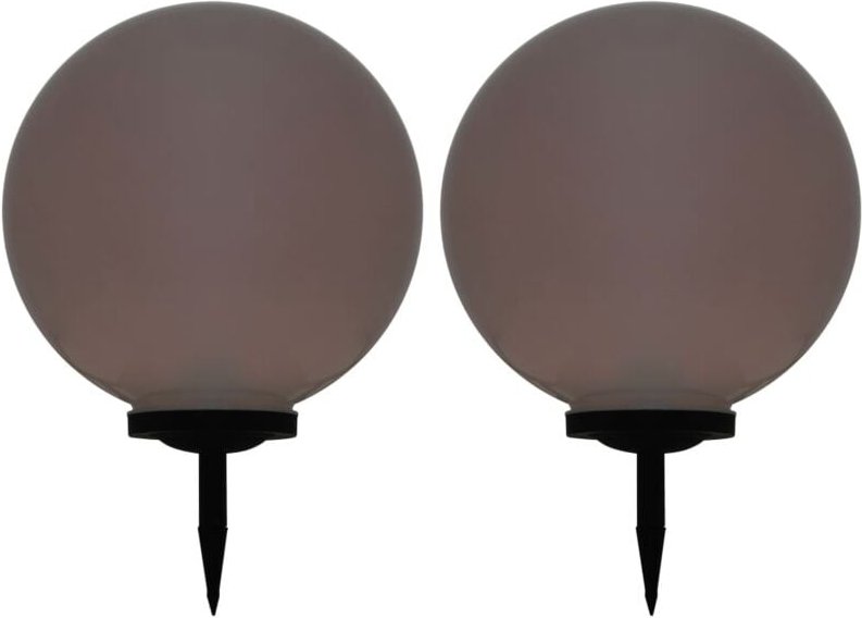 Außen-Solarlampen 2 Stk. led Kugel 50 cm rgb Vidaxl