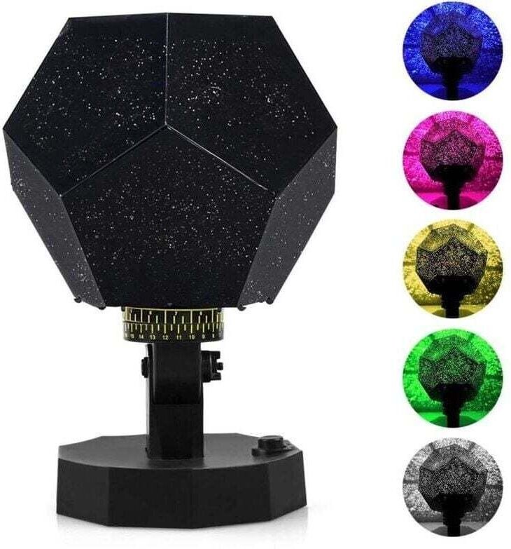 DIY-Nachtlicht mit Sternenprojektion, Sternenprojektor und 5 Farben für Erwachsene und Kinderzimmer