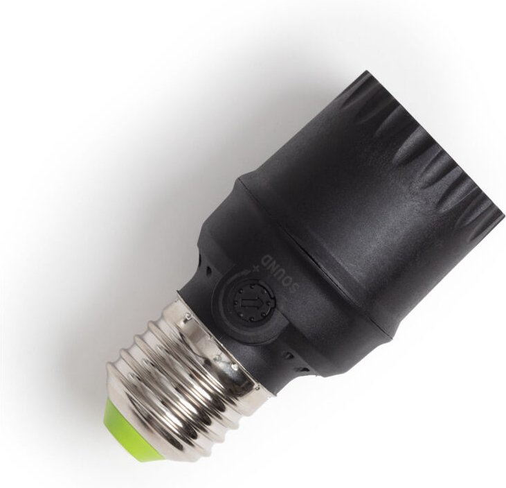 Ledkia - Geräusch Sensor für E27-Glühbirnen Schwarz