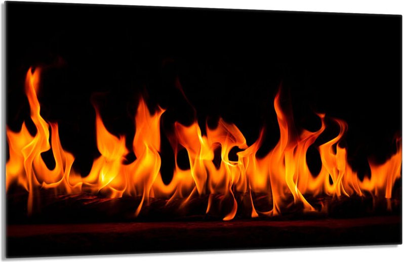Glasschutzplatte für den Herd 80x52 Fire