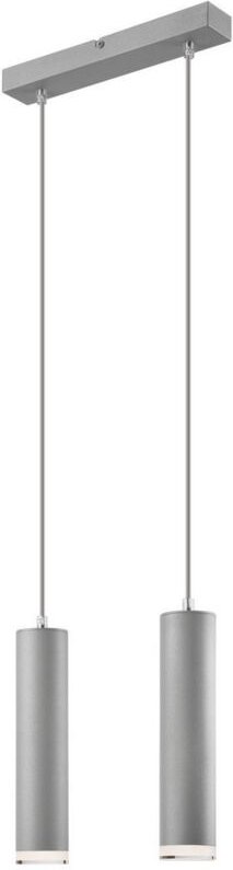 Lamkur Franco Stab-Pendel-Deckenleuchte Silber, 2x E27