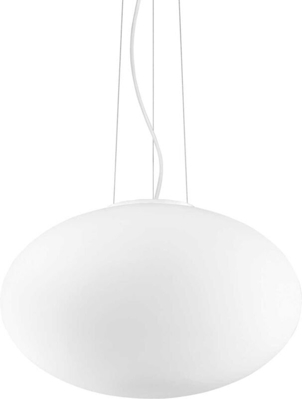 Ideal Lux Candy - 1 Light Medium Globe Deckenanhänger Weiß, E27