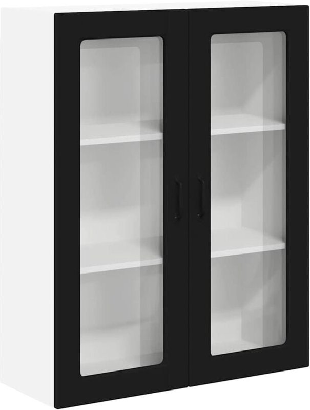 Küchenwandschrank Schwarz 80 x 31 x 100 cm Holzwerkstoff vidaXL