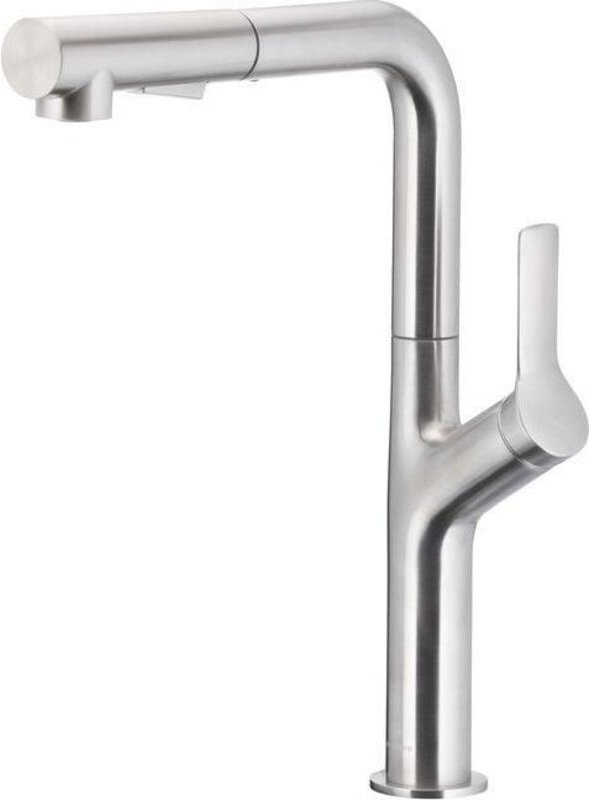 KFA Armatura Duero Design Wasserhahn schwarz und Edelstahl elegant