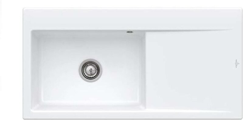 Subway Style 60 - Keramikspüle, 100x51 cm, CeramicPlus, Alpinweiß 336201R1 - Villeroy&boch