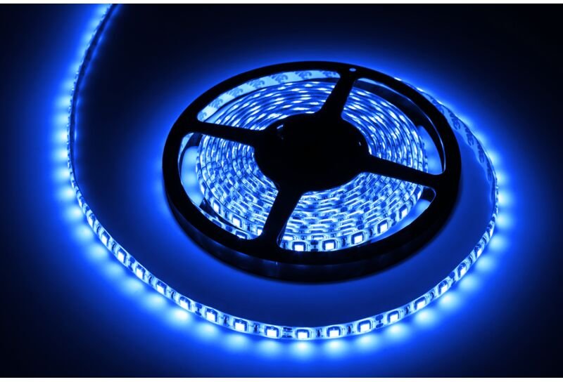 5 m LED-Streifen blau 5050SMD 12V wasserdicht Diodenkette Rebel