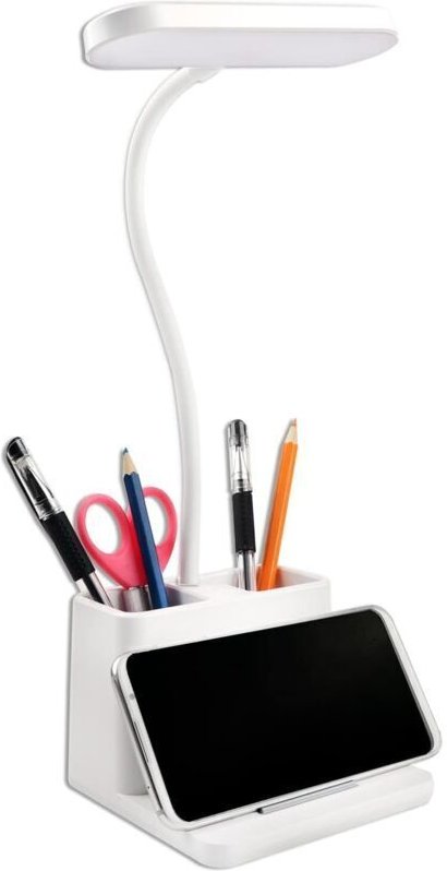 5-W-LED-Schreibtischlampe, 3 Beleuchtungsmodi und 3 Helligkeitsstufen, USB-wiederaufladbar, flexibler Schwanenhals, mit ...