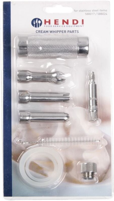 Hendi - Ersatzteilset für Sahnespender, Kitchen Line, Profi Line, 120x30x(H)240mm