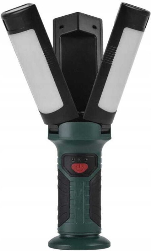 Wiederaufladbare LED-Arbeitsleuchte 600 lm, faltbar, mit Magnet, 2200 mAh, Schwarz