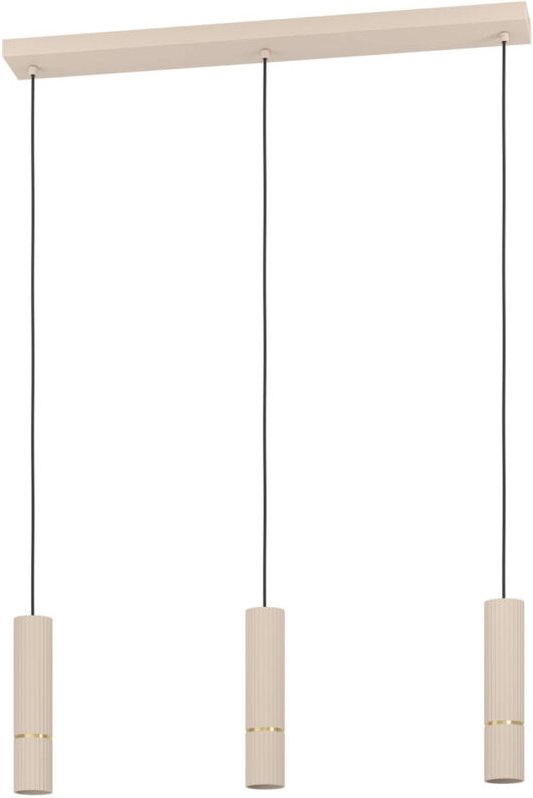 3er Hängeleuchte Caminia sandfarben 77 x 110 cm GU10 Deckenlampen & Kronleuchter - Eglo