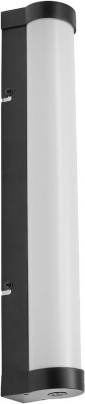 Orbis Tube Spiegel-/Wandleuchte mit led, gefrostetes Glas/schwarz, 9W, 820lm, dimmbar, 3000/4000K über Wandschalter eins...