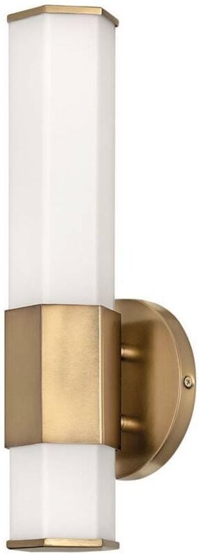 Hinkley Facet Integrierte led Badezimmer Wandleuchte Heritage Messing, 3000K, IP44 - Elstead