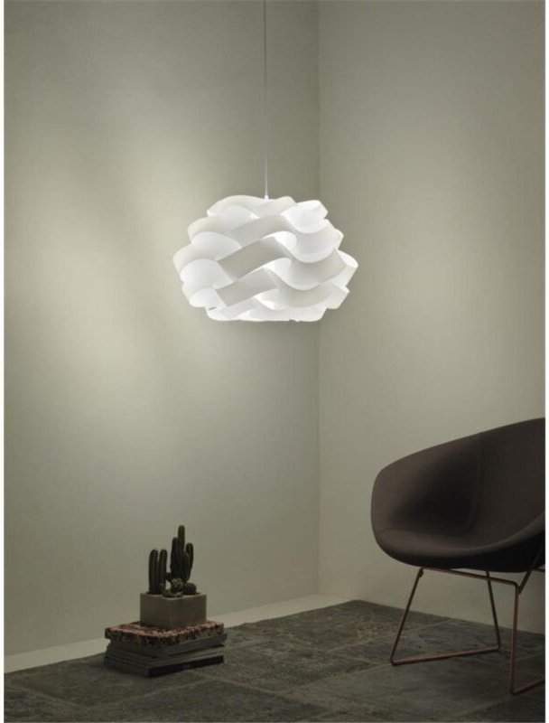 Cloud weißer Dreilicht-Hängeleuchter Durchmesser 75x h50cm
