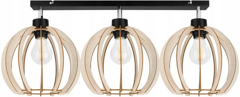 Moderne Led-Deckenhängelampe Aus Holz