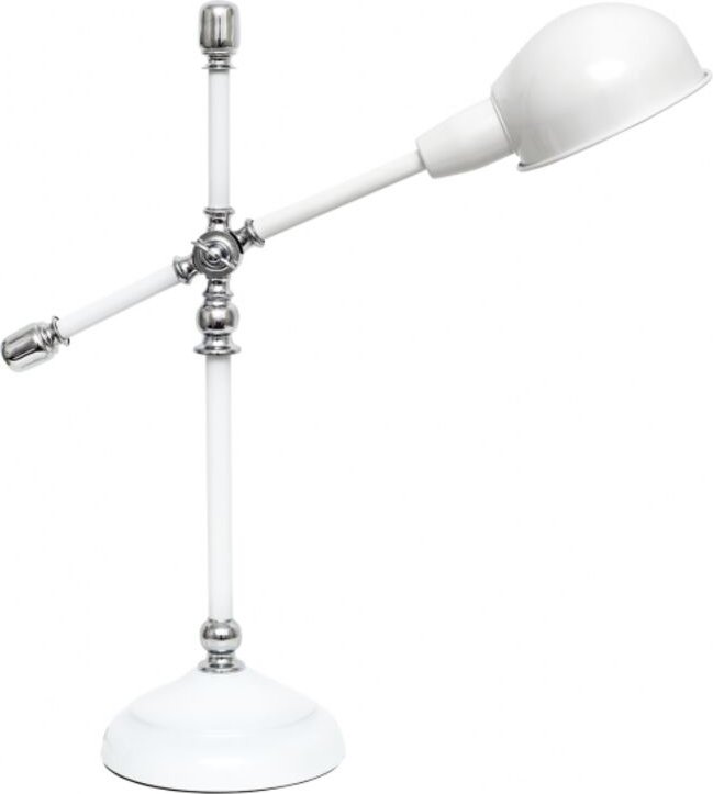Flexo Lujan 1xe27 Weiß Glanz/Chrom 56x50x18 von Fabrilamp