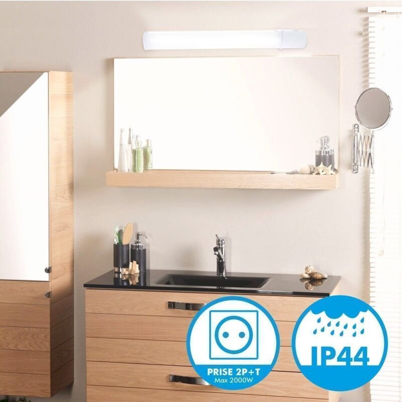 Thumbnail - LED-Badezimmerwandleuchte 8W 900Lm mit Stecker