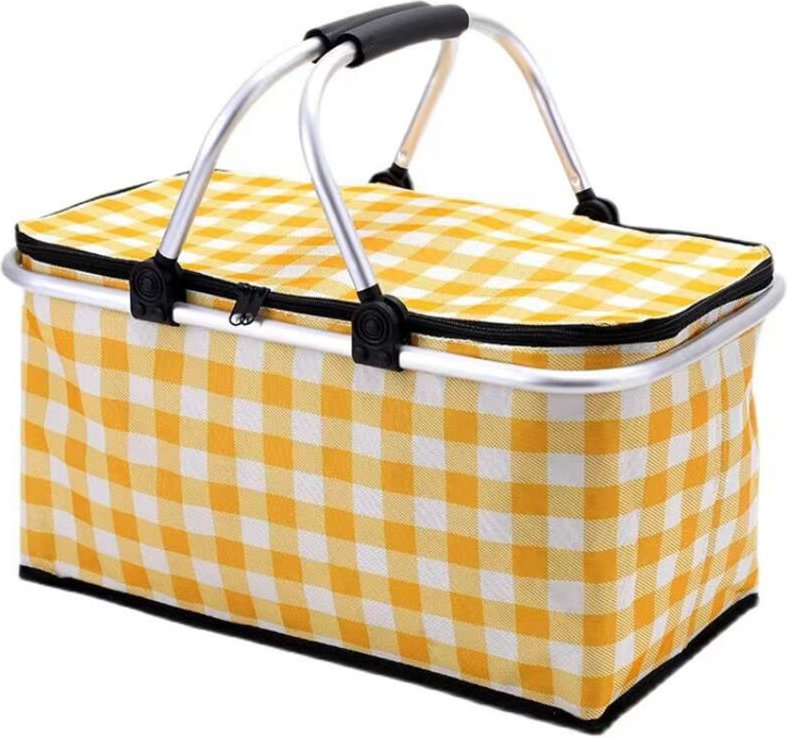 Sac isotherme de pique-nique avec doublure étanche et poignée robuste, adapté aux activités de plein air, aux voyages, à...