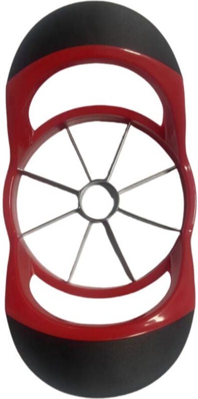 Schneiden Sie einen 20 x 10 cm großen Apfel (schwarz oder rot) in 8 Scheiben. Verwenden Sie dazu einen Obstteller, einen...