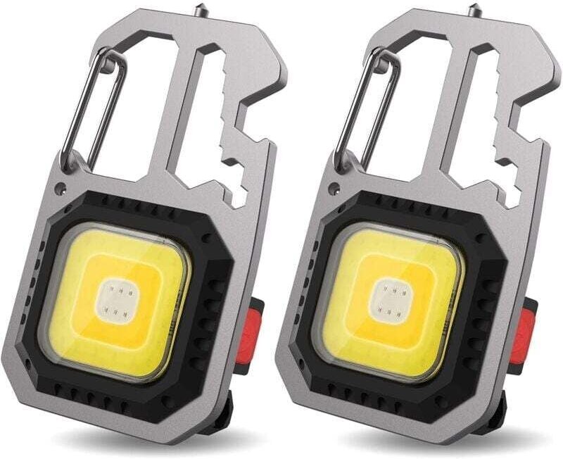 ZVD-PCS Mini-Arbeitsleuchte, tragbar, 7 Modi, Schlüsselanhänger-Taschenlampe, wasserdicht, Inspektionsleuchten, wiederau...