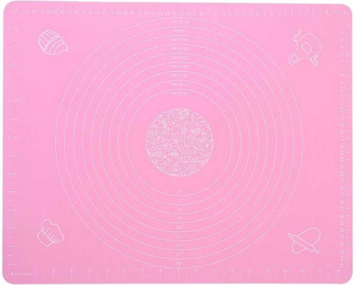 HEEPDD Backmatte, rutschfeste Silikon-Backmatte, Antihaft-Backmatte, Knetmatte, Teigunterlage mit Skala, Küchenbackzubeh...