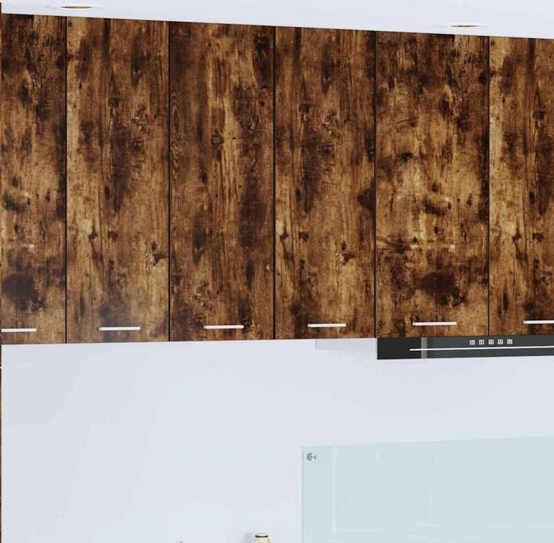 Hängeschrank Riga Geräucherte Eiche und Weiß 30 x 31 x 80 cm vidaXL