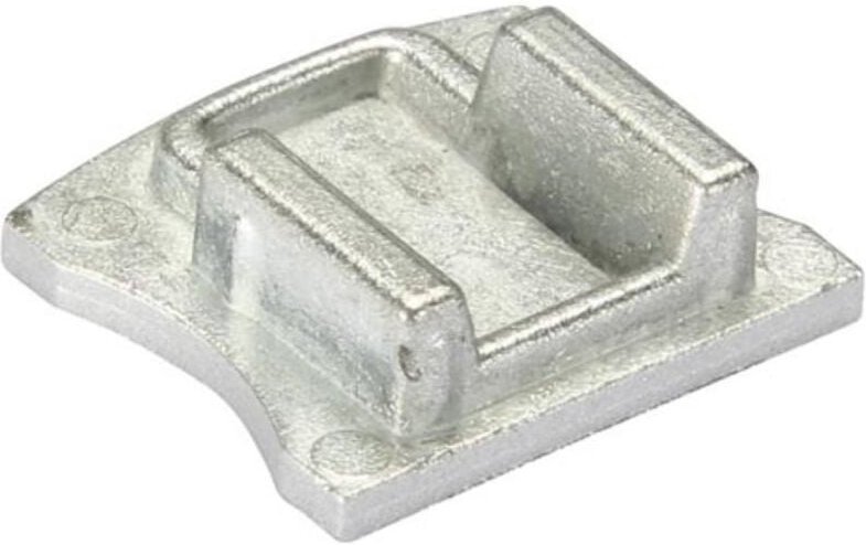 Alu-endkappe für led-profil 'SL15' - ohne kabelloch - silber