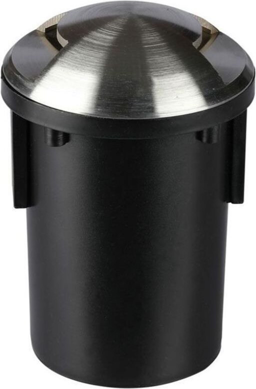 V-TAC VT-7678-2 GU5.3 MR16 Unterirdische Montage zwei Fenster Stahlkörper schwarz-silber IP67 - sku 8568