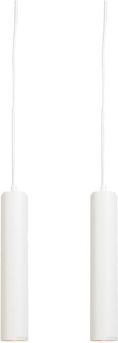 2er Set Design Hängelampen weiß - Tuba klein