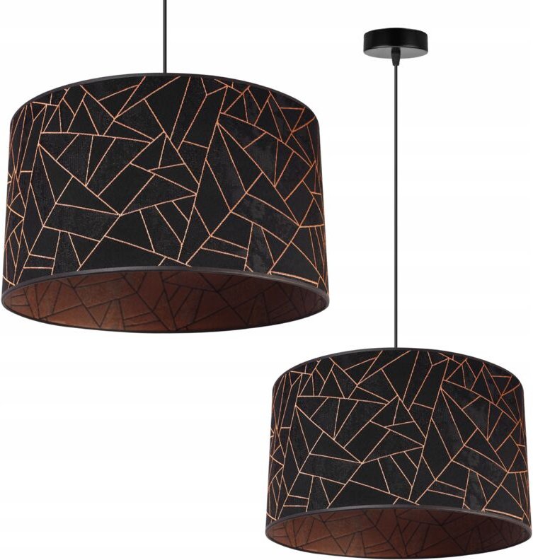 Hängelampe, Deckenleuchter, Lampenschirm, Kupfermuster