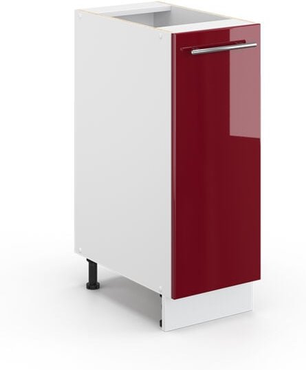 Badezimmerschränke Fame-Line, Bordeaux Hochglanz, 30 x 81.6 cm ohne Arbeitsplatte Vicco