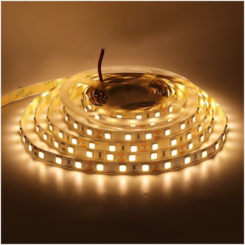 LED-Streifen, Leuchte, Beleuchtung, Lampe, Licht, IP65, Warmweiß, 5 Meter, klebend 2