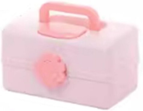 Tlily - Aufbewahrungsbox für Gummibänder, rosa, für Kinderhaarschmuck, mehrschichtig (mittelgroß)