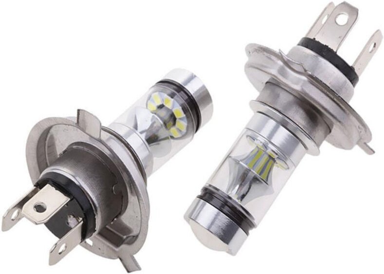 Tigrezy 2x H4 LED 100W 20SMD Superhelle Nebelscheinwerfer LED Weiß 6000K